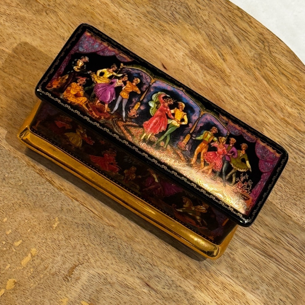 VTG 1991 Ardleigh Elliott & Sons Nutcracker Porcelain Music Box - Tchaikovskiy - Picture 3 of 8